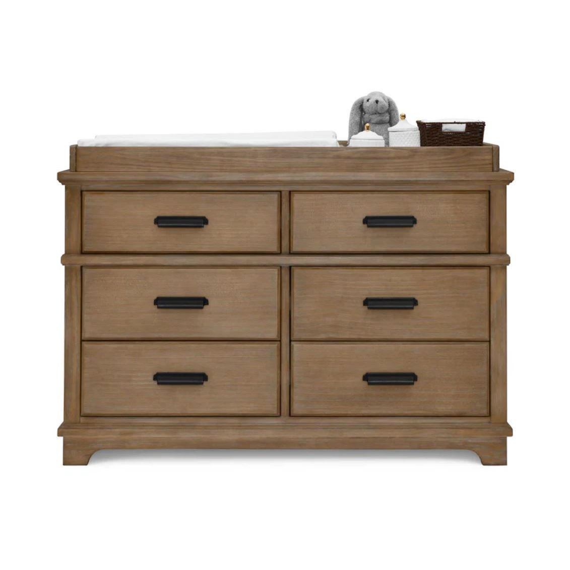 6 Drawer Double Dresser - Aged Oak - Kid's Stuff Superstore