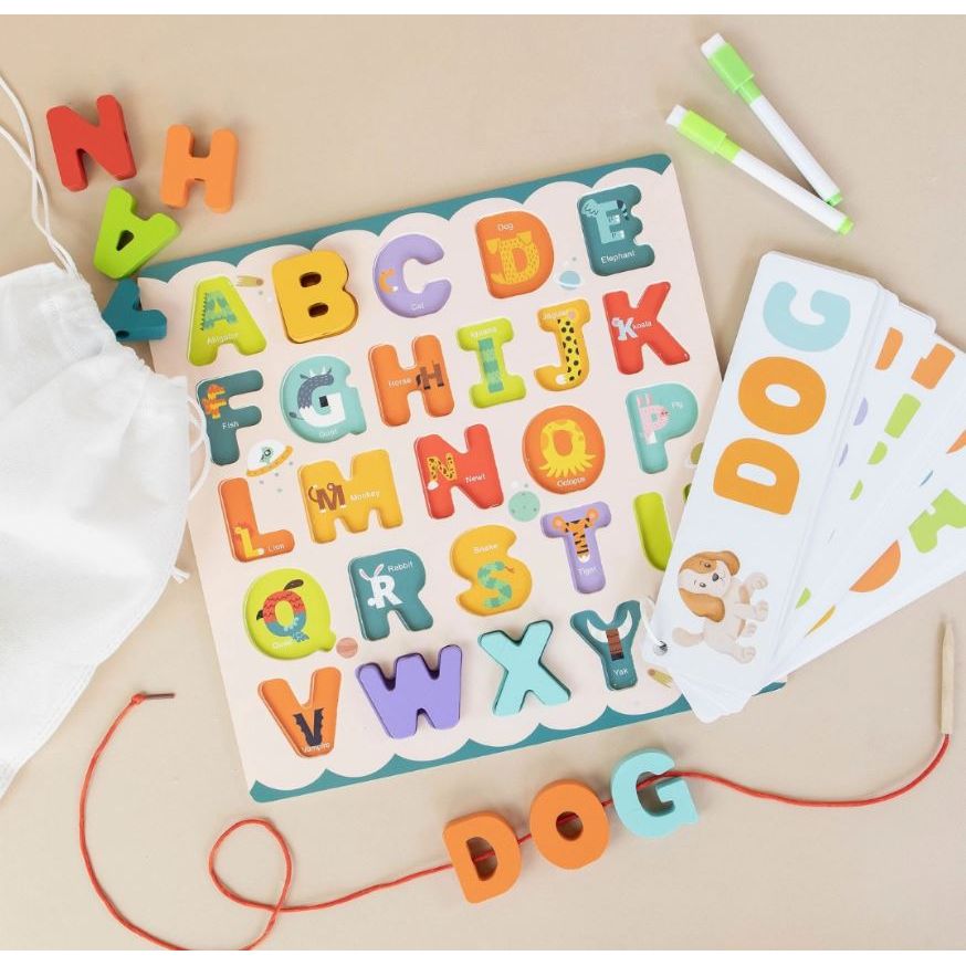 Alphabet Puzzle Set with Flashcards and Whiteboard - Kid's Stuff Superstore