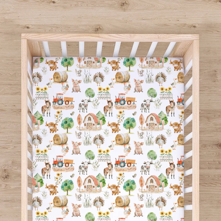 Honey Lemonade Crib Sheet - Farm Life - Kid's Stuff Superstore