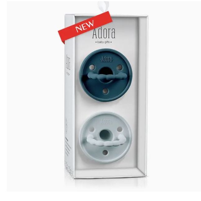 Adora Classic Pacifier 2 pack - Denim / Sky