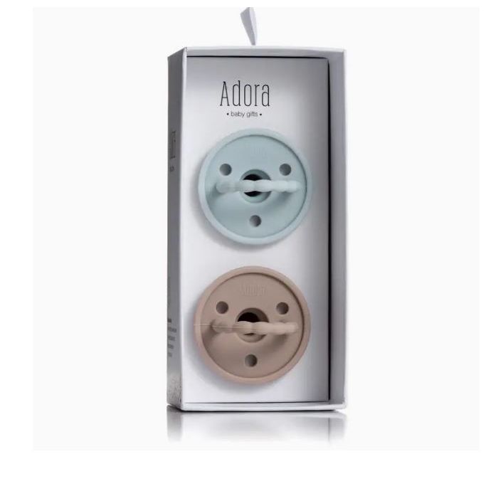 Adora Classic Pacifier 2 pack - Sky / Saddle