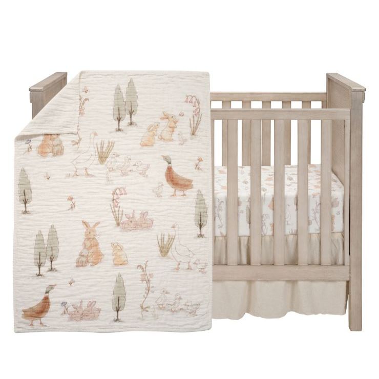 Lambs & Ivy- Bunny Hop 3 PC Bedding Set