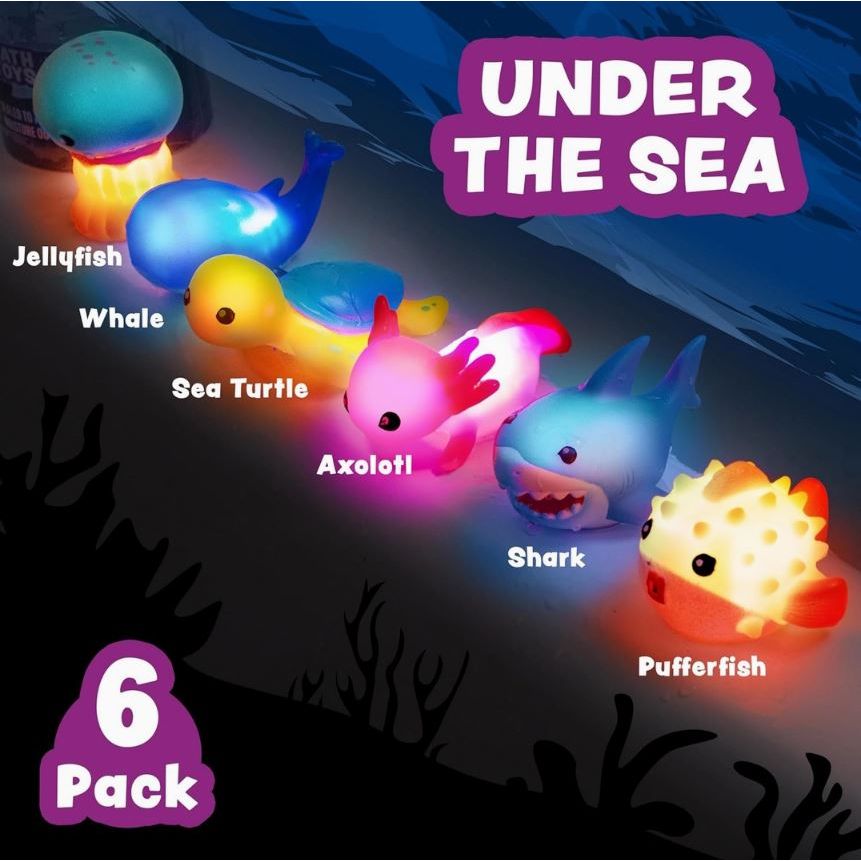 Under The Sea Light Up Bath Toys