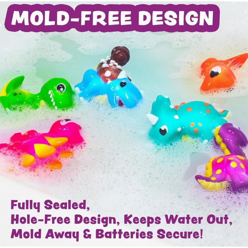 Dinosaur Light Up Bath Toys
