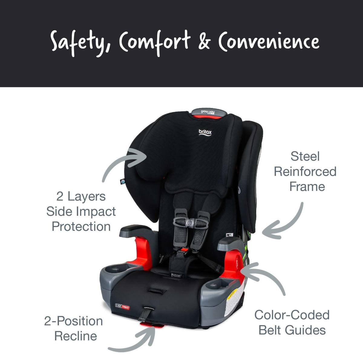 Britax Grow With You Clicktight Harness-to-Booster Seat - Kid's Stuff Superstore