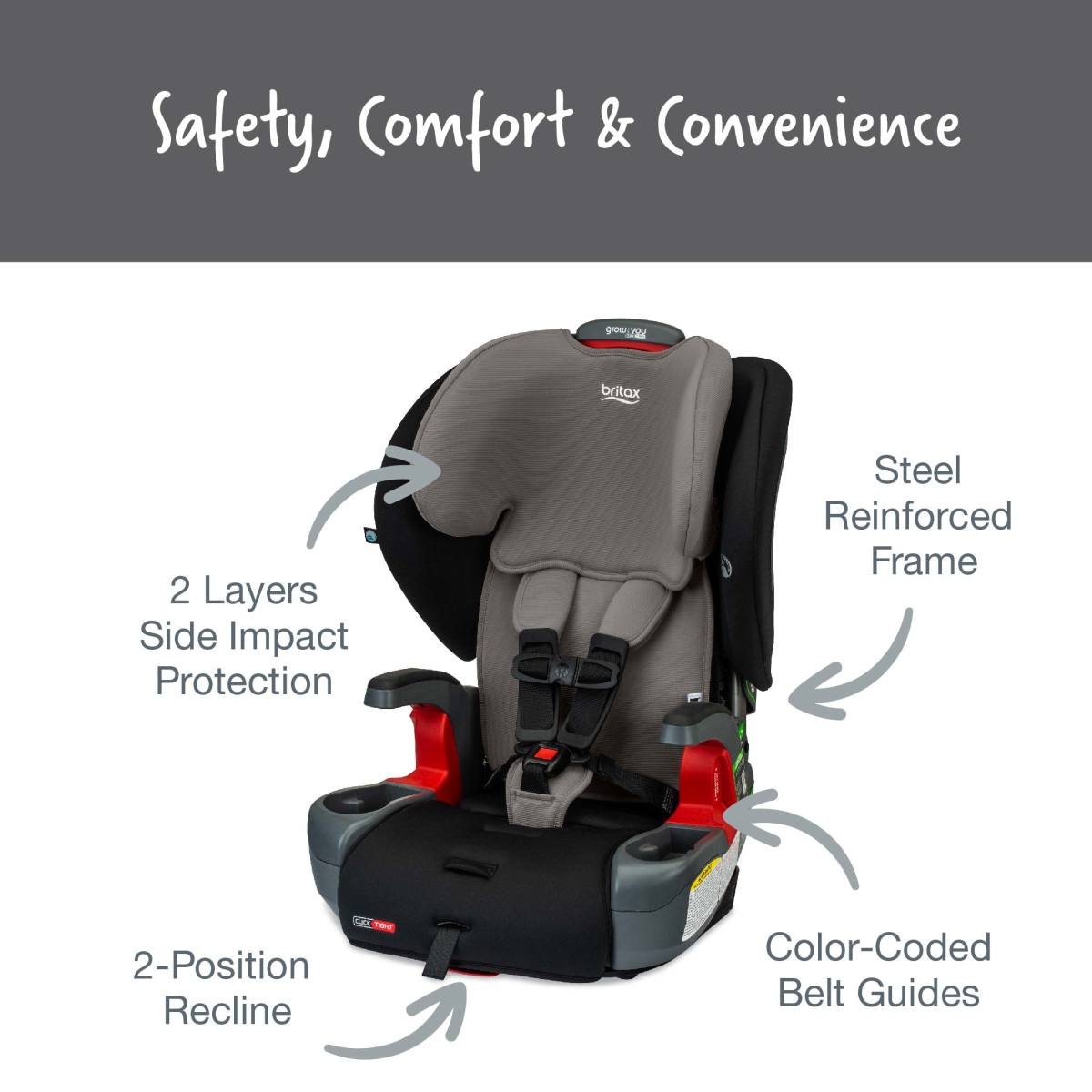 Britax Grow With You Clicktight Harness-to-Booster Seat - Kid's Stuff Superstore
