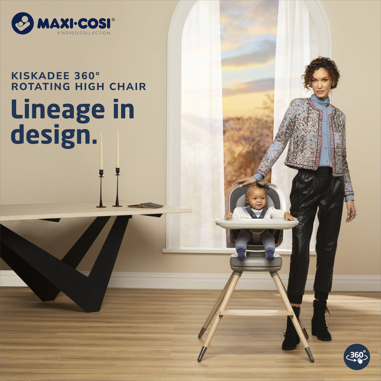 Maxi-Cosi Kindred Kiskadee 360° Rotating High Chair - Kid's Stuff Superstore