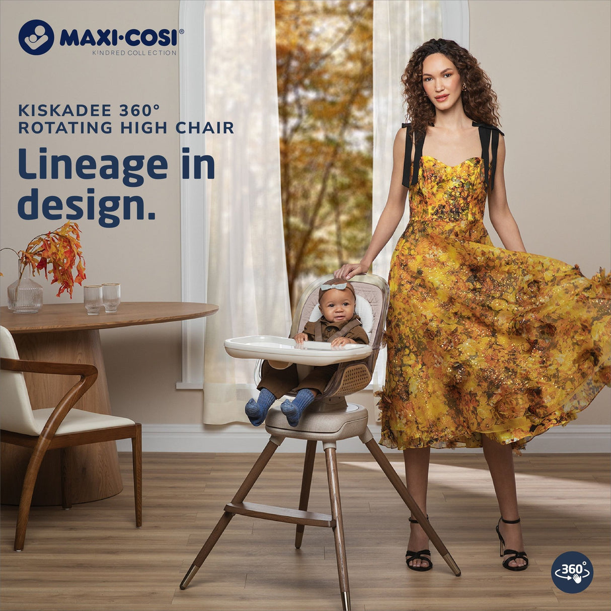 Maxi-Cosi Kindred Kiskadee 360° Rotating High Chair - Kid's Stuff Superstore