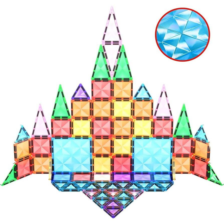 PicassoTiles 80 PC Mini Diamond Travel Size Building Block Set - Kid's Stuff Superstore