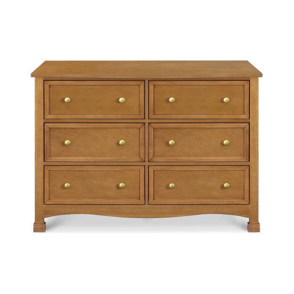 DaVinci Kalani 6-Drawer Double Wide Dresser - Chestnut - Kid's Stuff Superstore