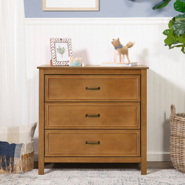 DaVinci Charlie 3-Drawer Dresser - Chestnut - Kid's Stuff Superstore