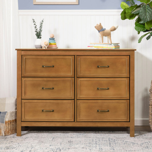 DaVinci Charlie 6-Drawer Double Dresser - Chestnut - Kid's Stuff Superstore