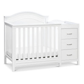 DaVinci Charlie 4-in-1 Convertible Mini Crib & Changer - White - Kid's Stuff Superstore
