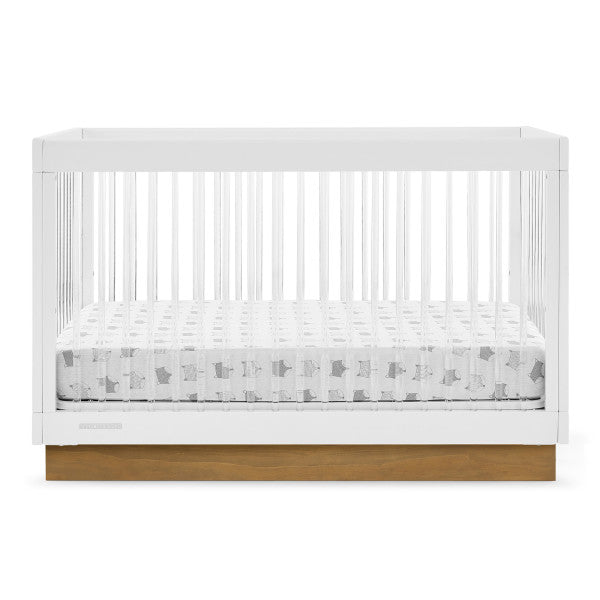 Delta James Convertible Crib with Toddler Rails and Double Dresser - Bianca - Kid's Stuff Superstore