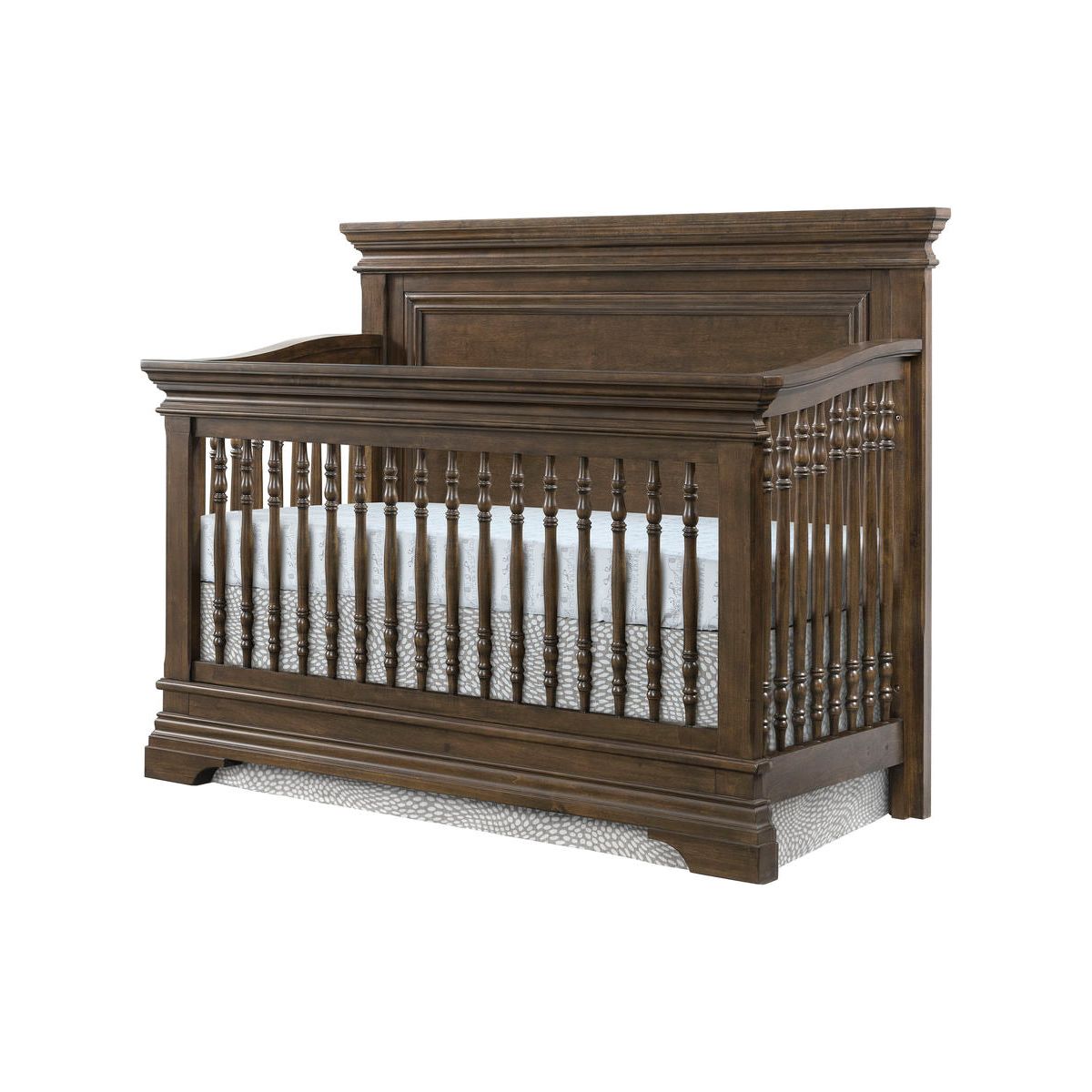Westwood Olivia Flat Top Convertible Crib and Double Dresser - Rosewood - Kid's Stuff Superstore