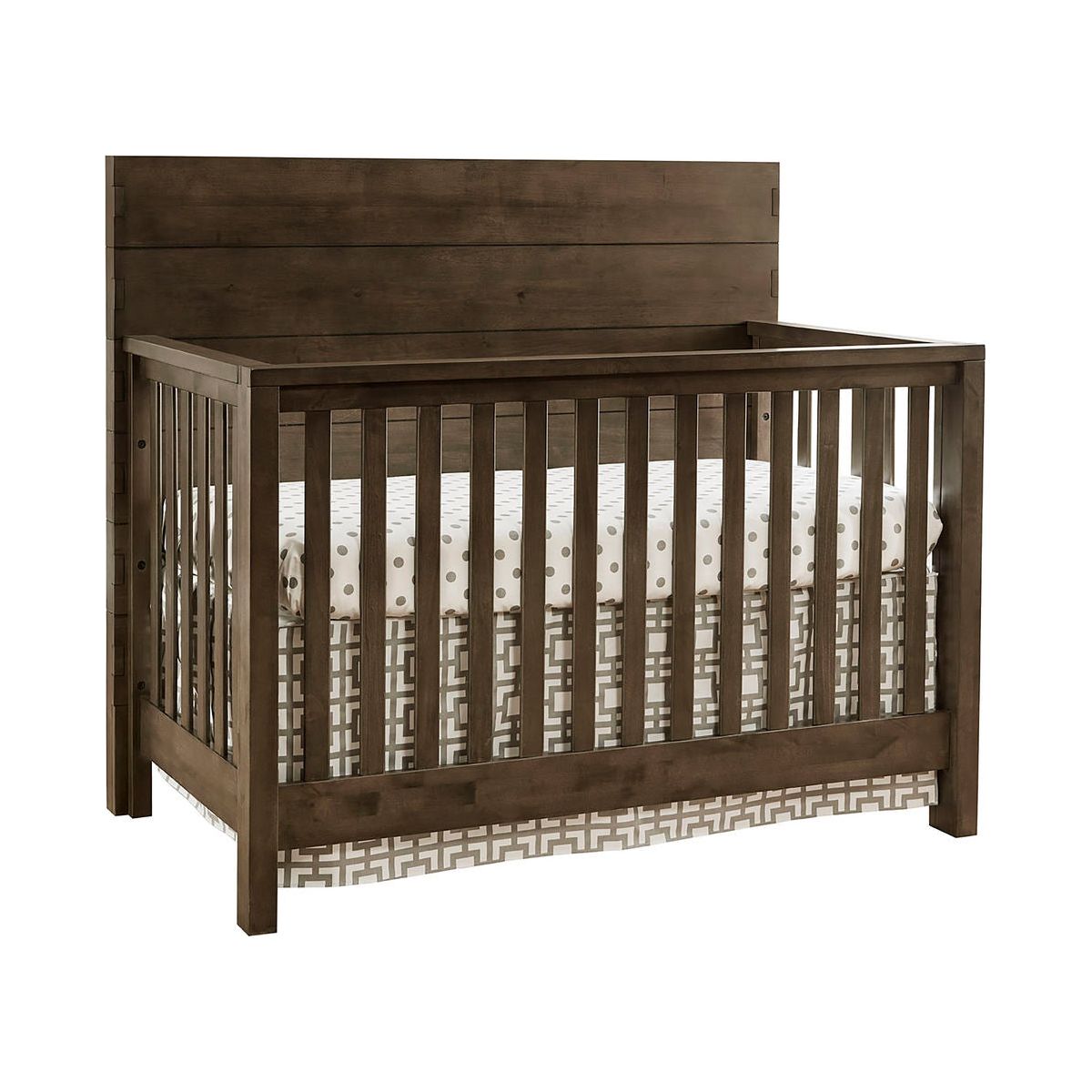 Westwood Dovetail Convertible Crib and Double Dresser - Graphite - Kid's Stuff Superstore