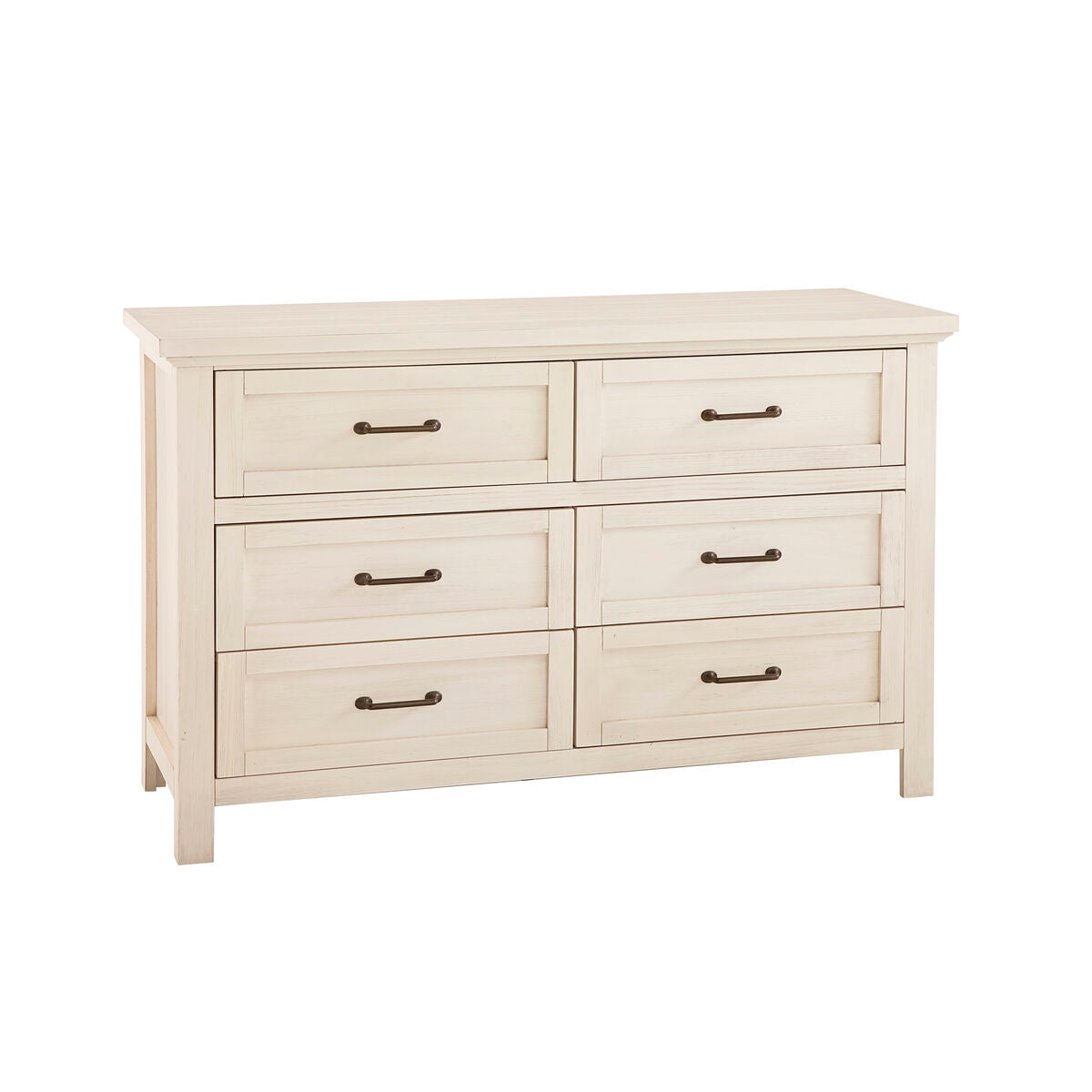 Westwood Westfield Convertible Crib and Double Dresser - Brushed White - Kid's Stuff Superstore