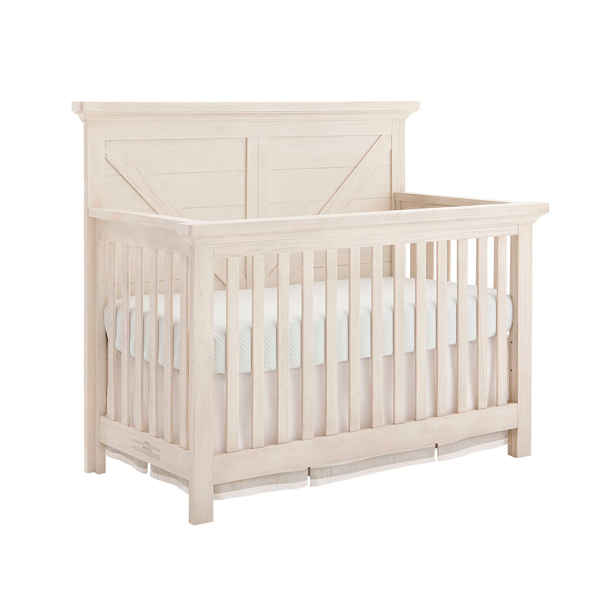 Westwood Westfield Convertible Crib and Double Dresser - Brushed White - Kid's Stuff Superstore