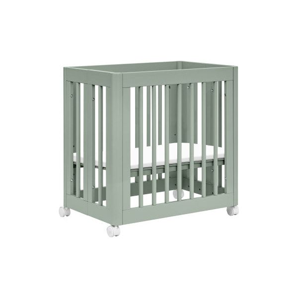 Babyletto Yuzu 8-in-1 Convertible Crib with All-Stages Conversion Kits - Light Sage - Kid's Stuff Superstore