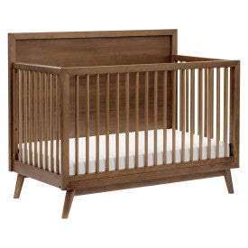 Babyletto Palma Mid-Century 4-in-1 Convertible Crib - Natural Walnut - Kid's Stuff Superstore