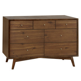 Babyletto Palma 7-Drawer Assembled Double Dresser - Natural Walnut - Kid's Stuff Superstore