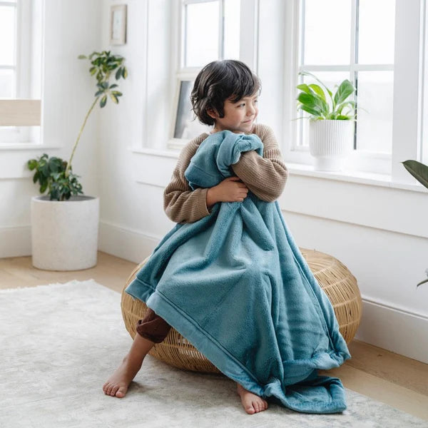 Saranoni Luxury Blanket - Mineral Blue Lush - Kid's Stuff Superstore