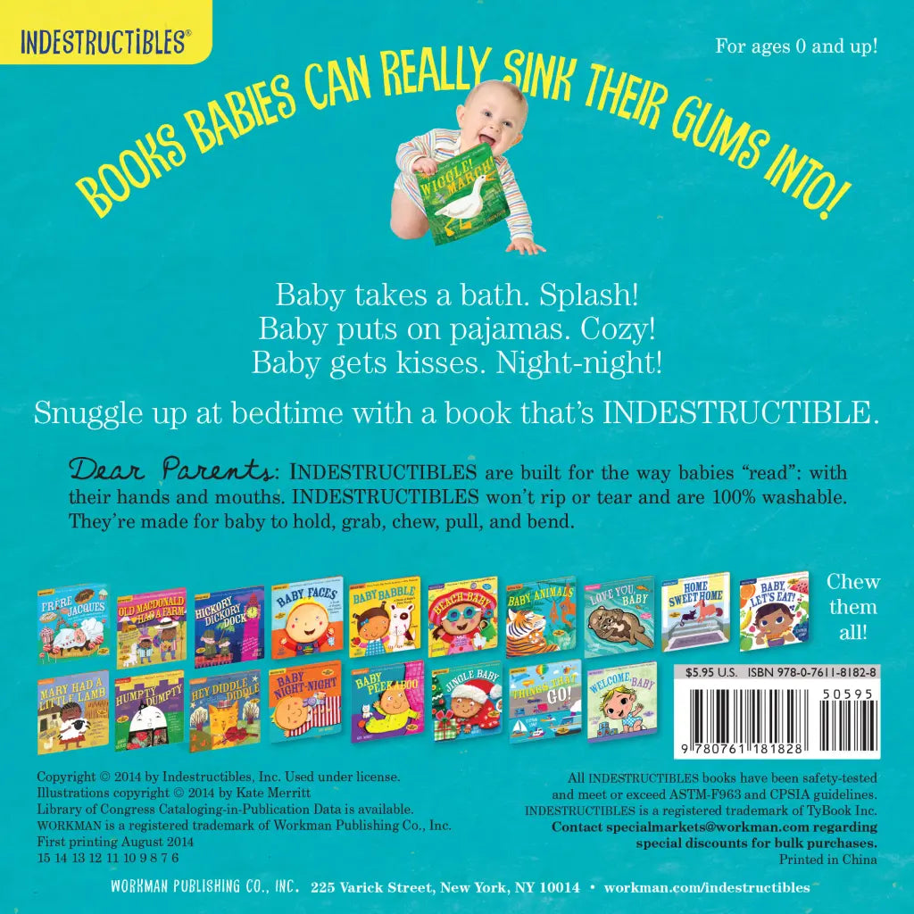 Indestructible Book - Baby Night Night - Kid's Stuff Superstore