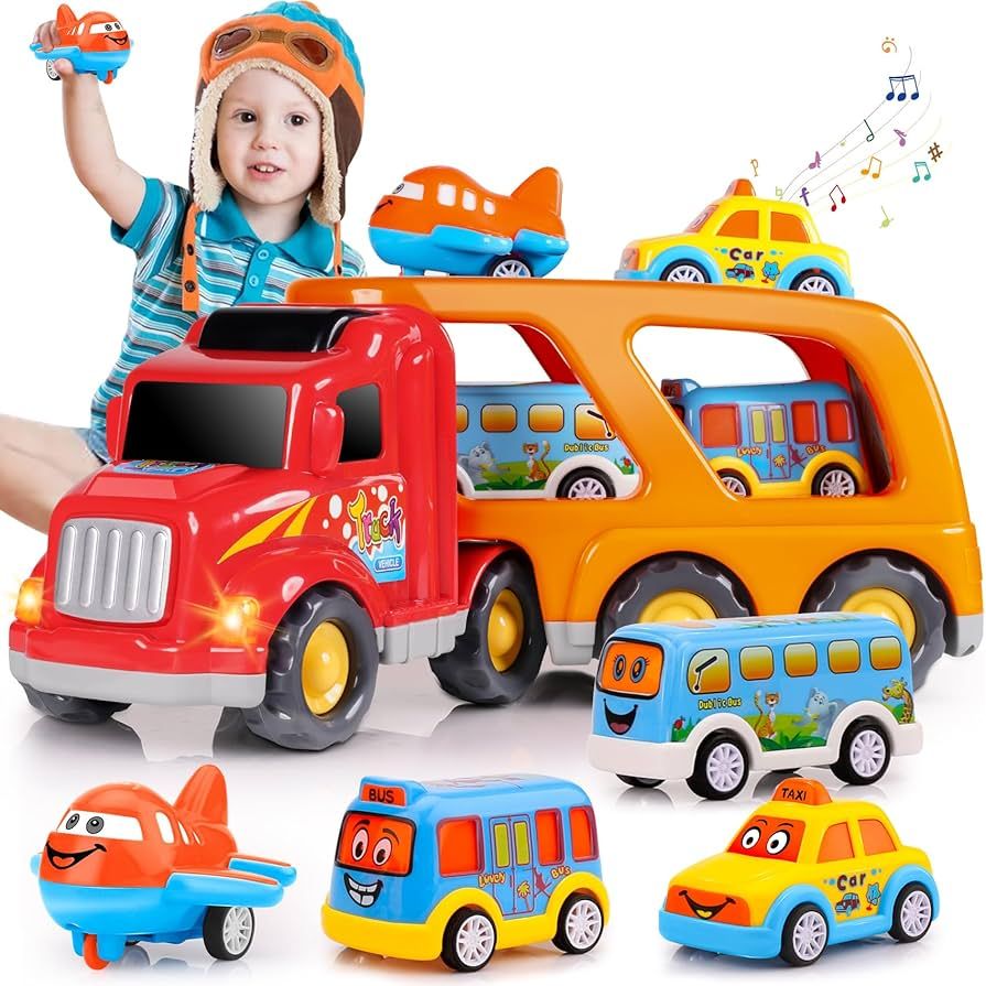 5 Piece Transport Vehicle - Orange - Kid's Stuff Superstore