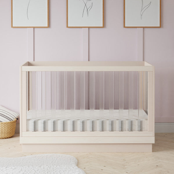 Babyletto Harlow Acrylic 3-in-1 Convertible Crib with Toddler Conversion Kit - Kid's Stuff Superstore