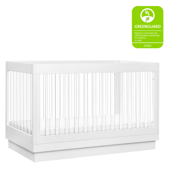 Babyletto Harlow Acrylic 3-in-1 Convertible Crib with Toddler Conversion Kit - Kid's Stuff Superstore