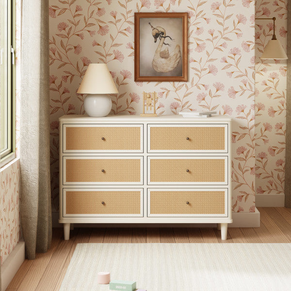 Namesake Marin with Cane 6 Drawer Assembled Dresser - Kid's Stuff Superstore
