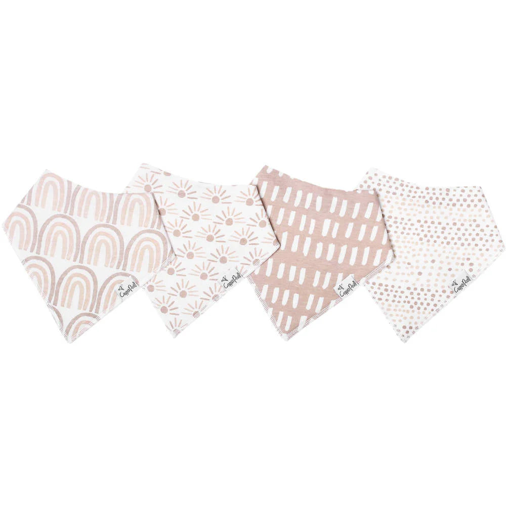 Copper Pearl Baby Bandana Bibs 4 Pack - Bliss - Kid's Stuff Superstore