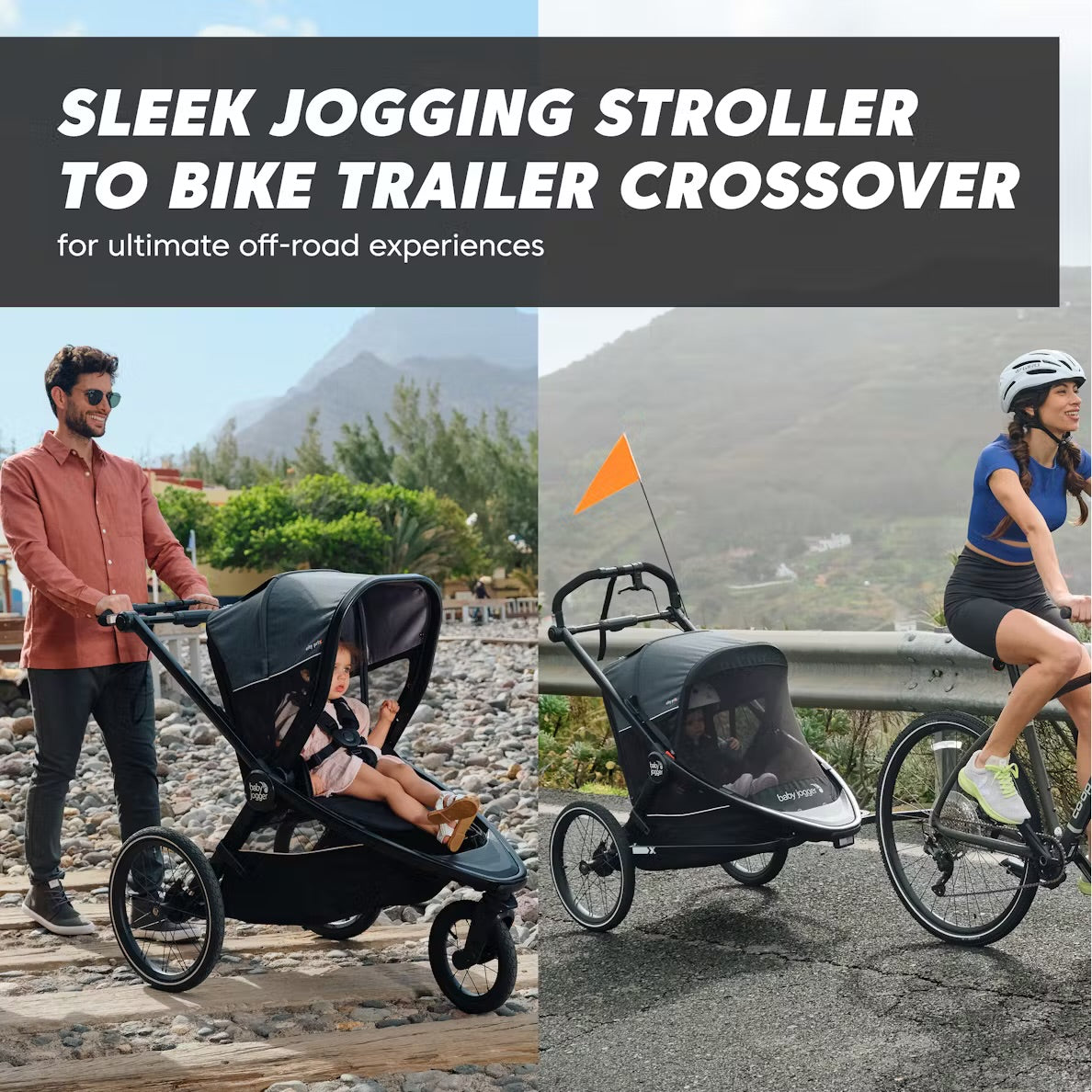 Baby Jogger City Prix + Trailer Kit Bundle - Ambition Black - Kid's Stuff Superstore