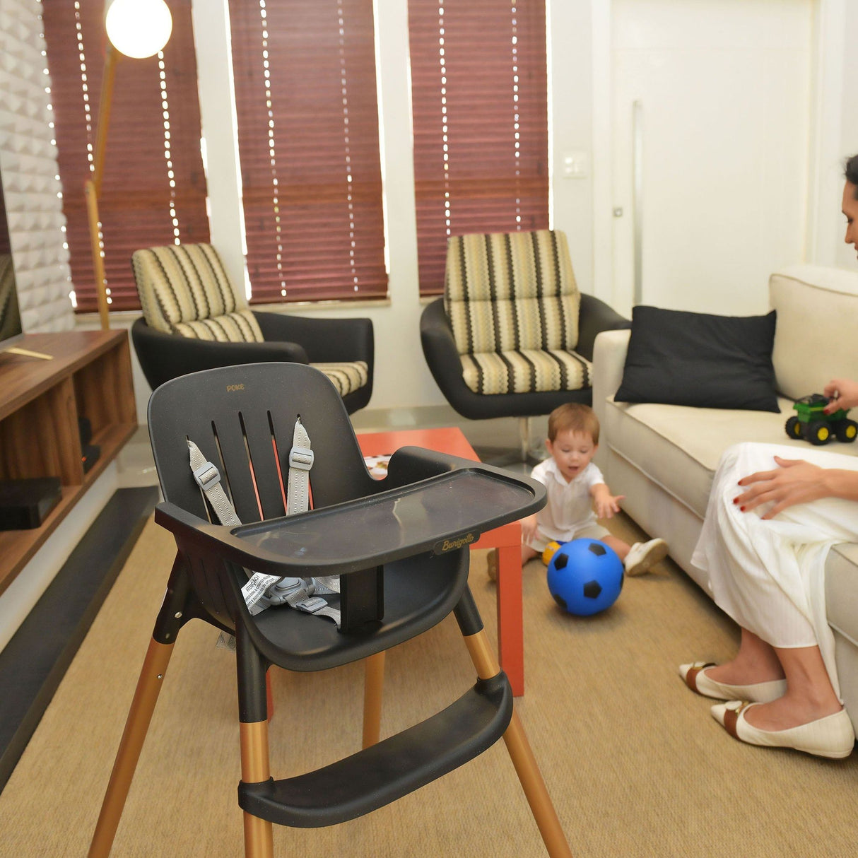 PEG Poke Lightweight High Chair - Kid's Stuff Superstore