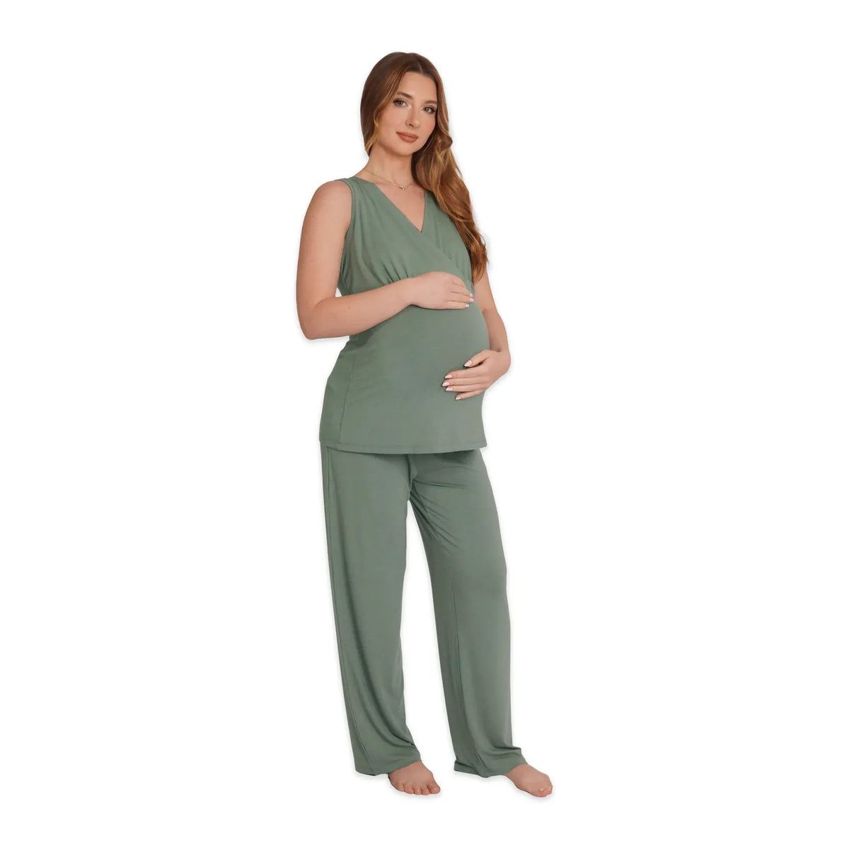 Everly Grey 5 Pc Matching Set - Basil