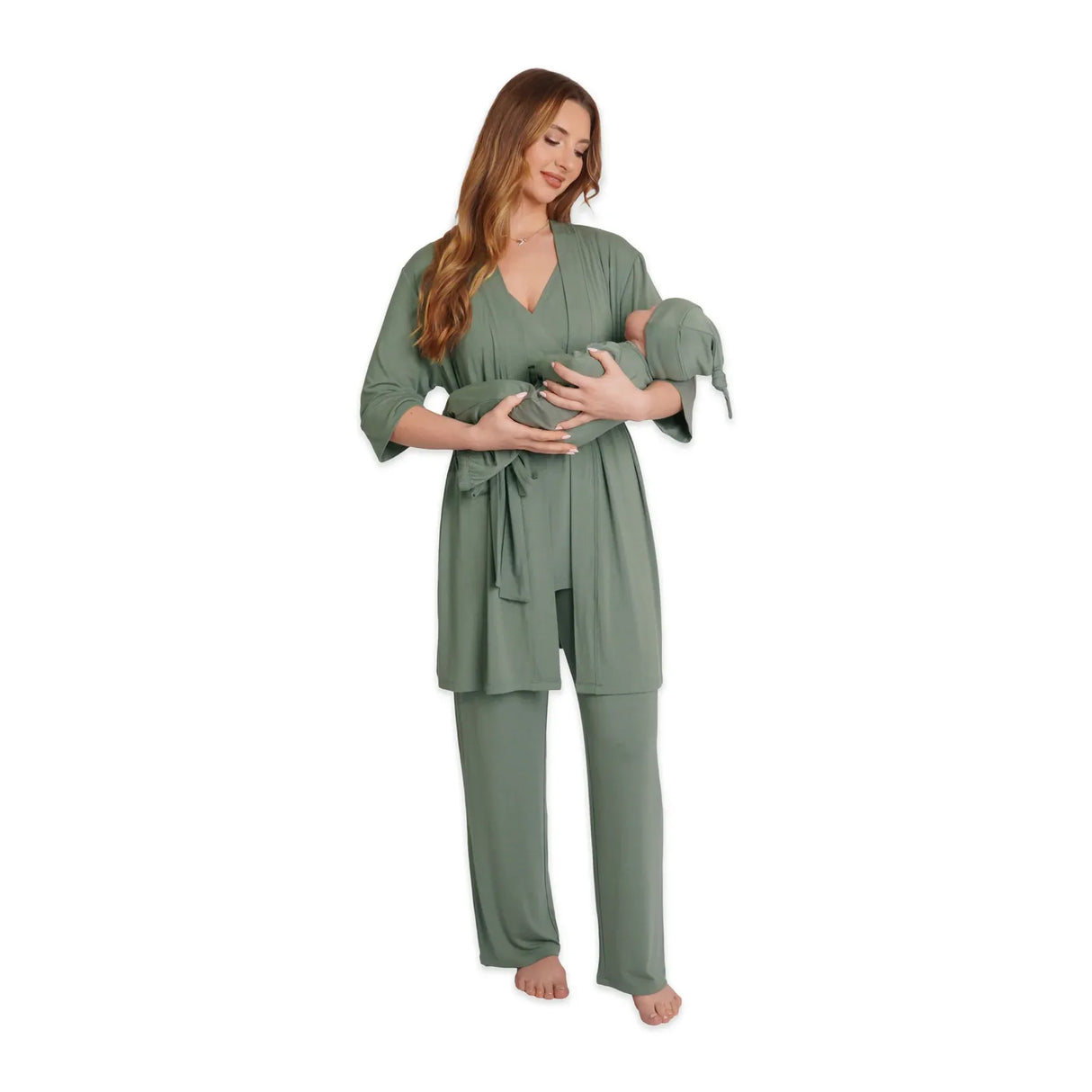 Everly Grey 5 Pc Matching Set - Basil