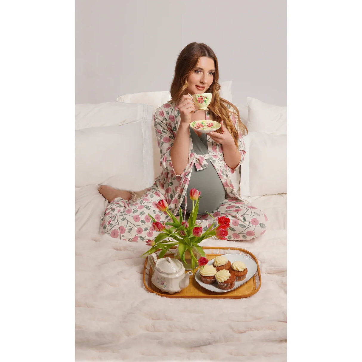 Everly Grey 5 Pc Matching Set - Honey Bloom