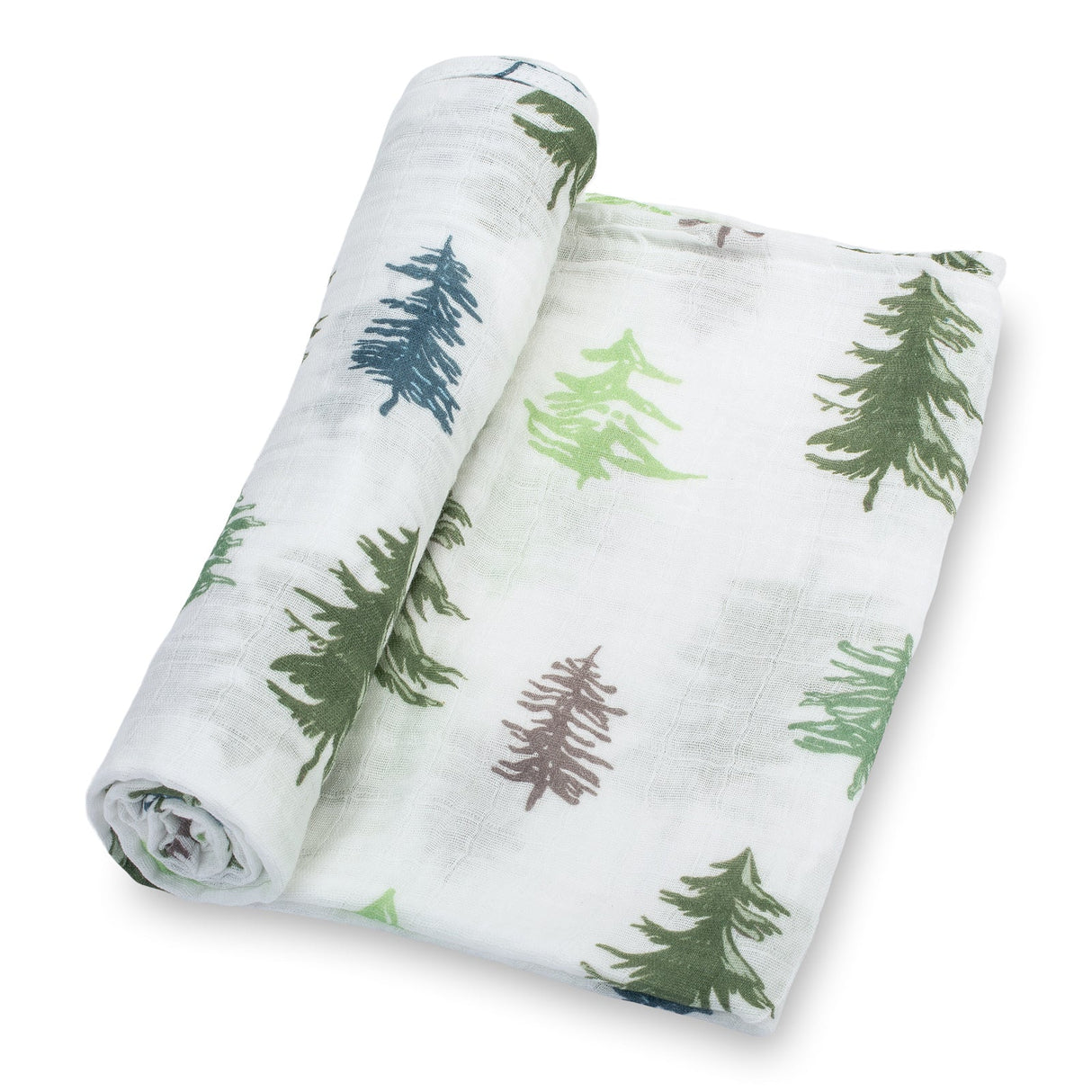 LollyBanks Muslin Swaddle Blanket - Pine Tree - Kid's Stuff Superstore