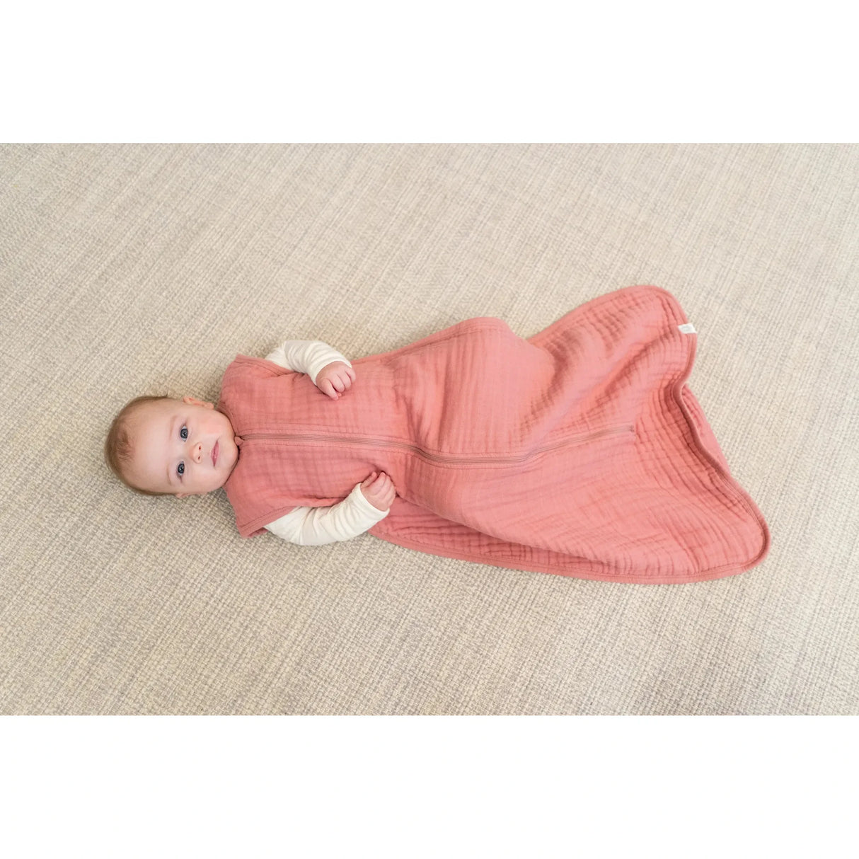 Lulujo Muslin Sleep Sack - Rose (Small) - Kid's Stuff Superstore