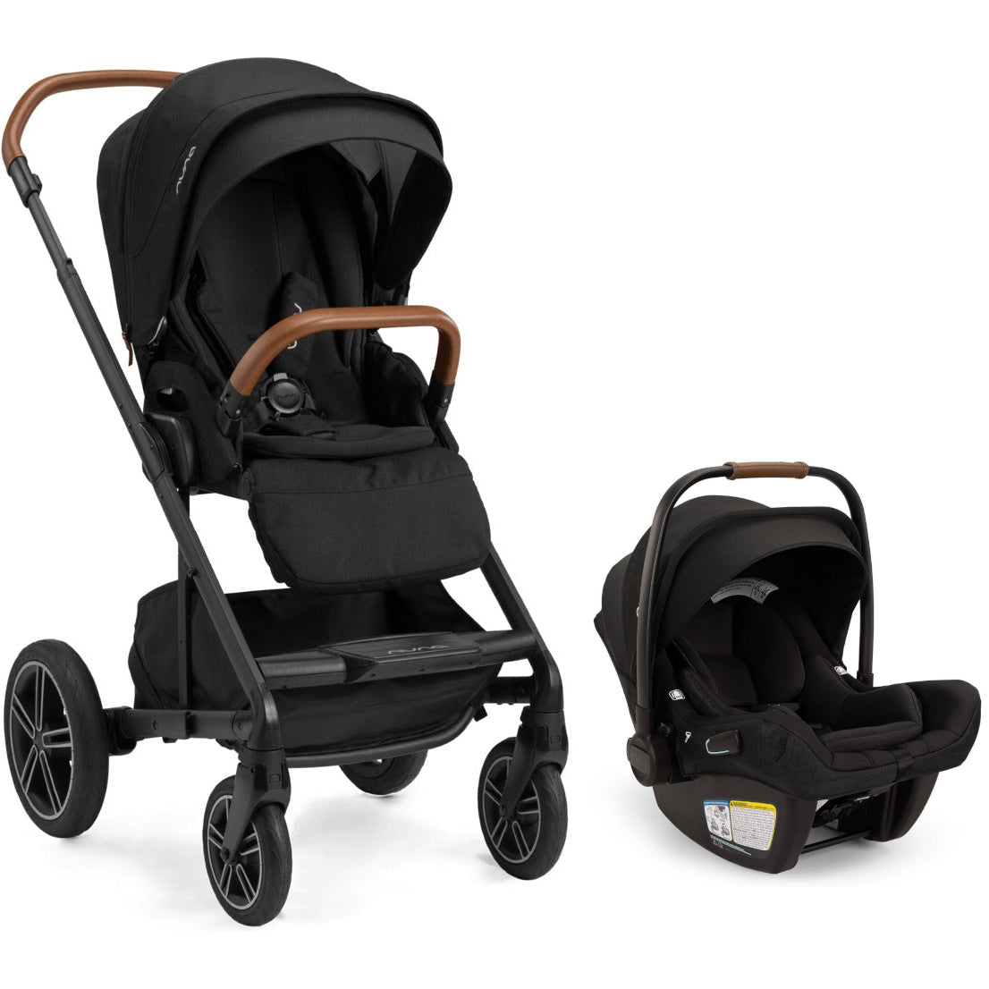 Nuna MIXX Next with Magnetic Buckle + PIPA Aire RX Infant Car Seat with Relx base Travel System - Kid's Stuff Superstore
