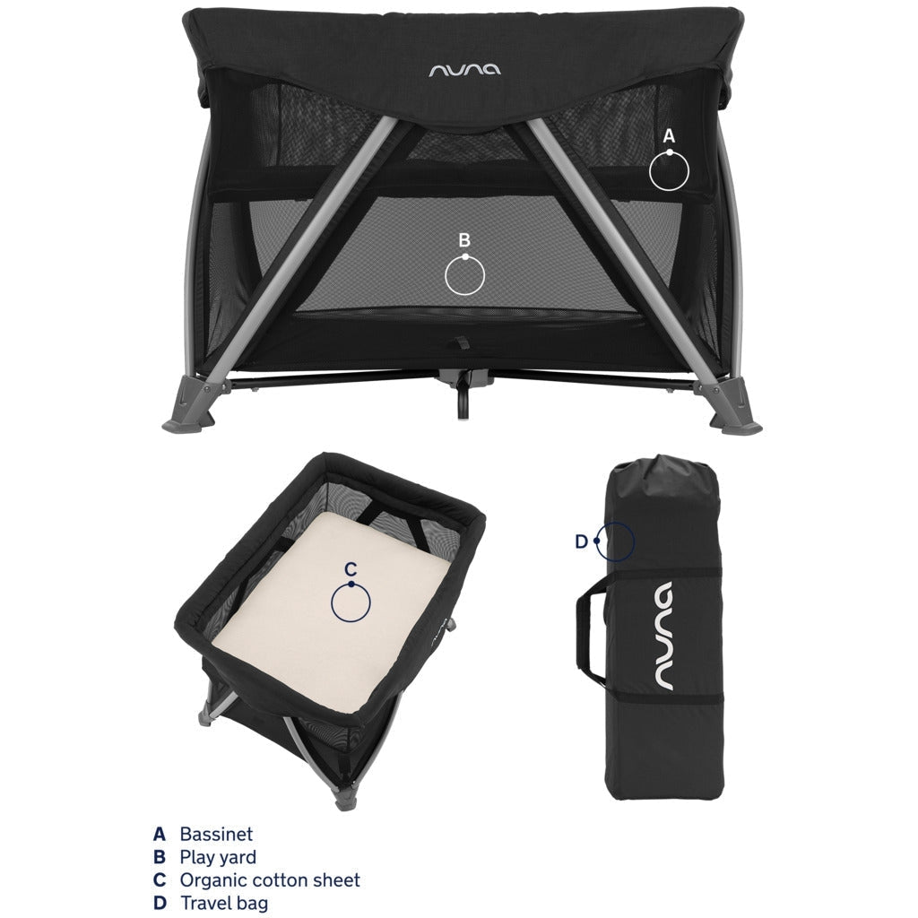 Nuna SENA Aire Playard with Zip-Off Bassinet - Kid's Stuff Superstore