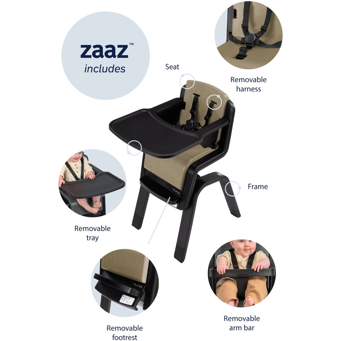 Nuna ZAAZ High Chair - Kid's Stuff Superstore