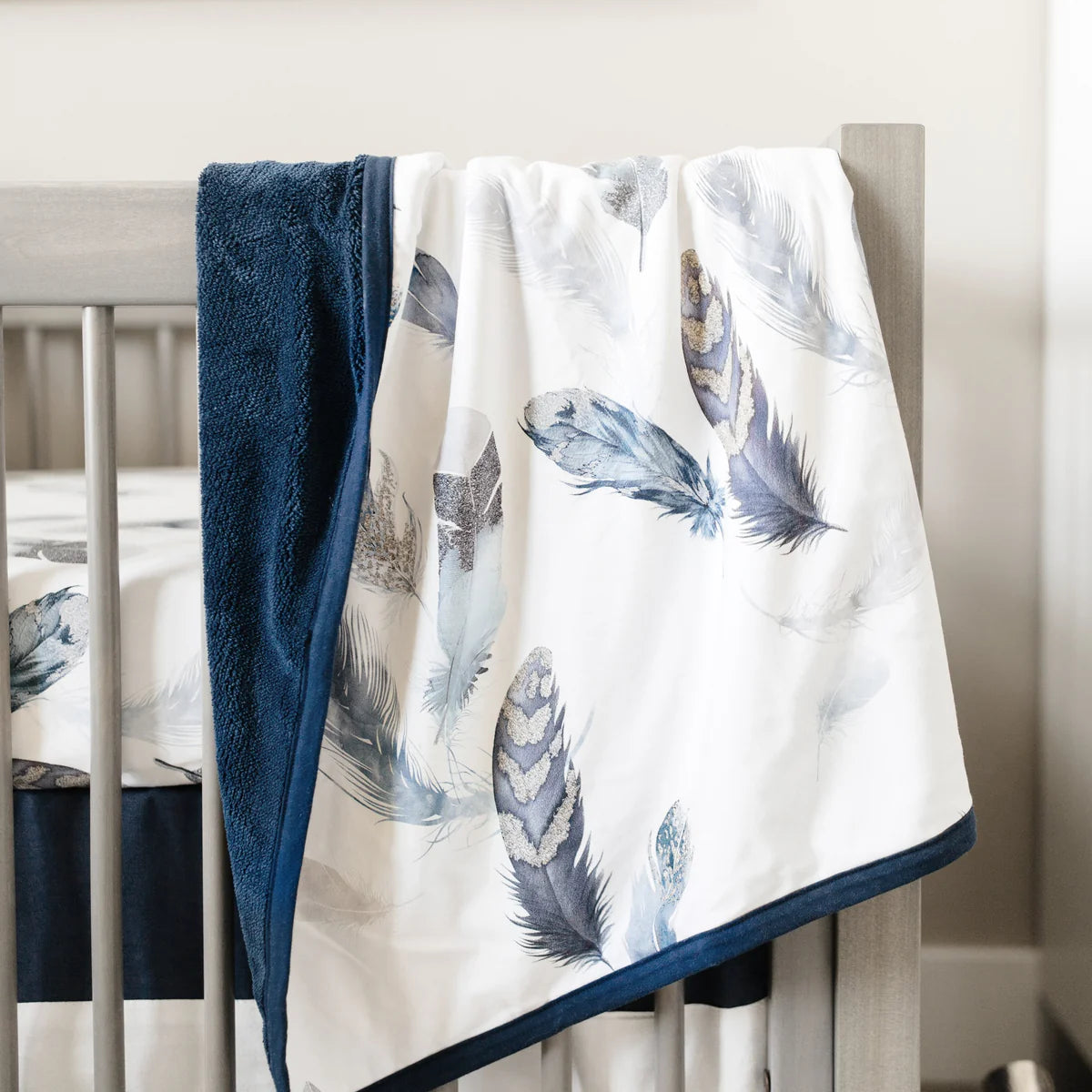 Oilo Jersey Cuddle Blanket - Feathery - Kid's Stuff Superstore