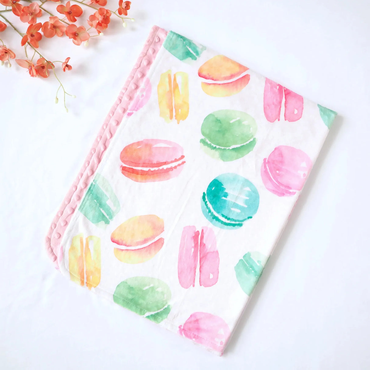 Honey Lemonade Minky Blanket - Macarons - Kid's Stuff Superstore