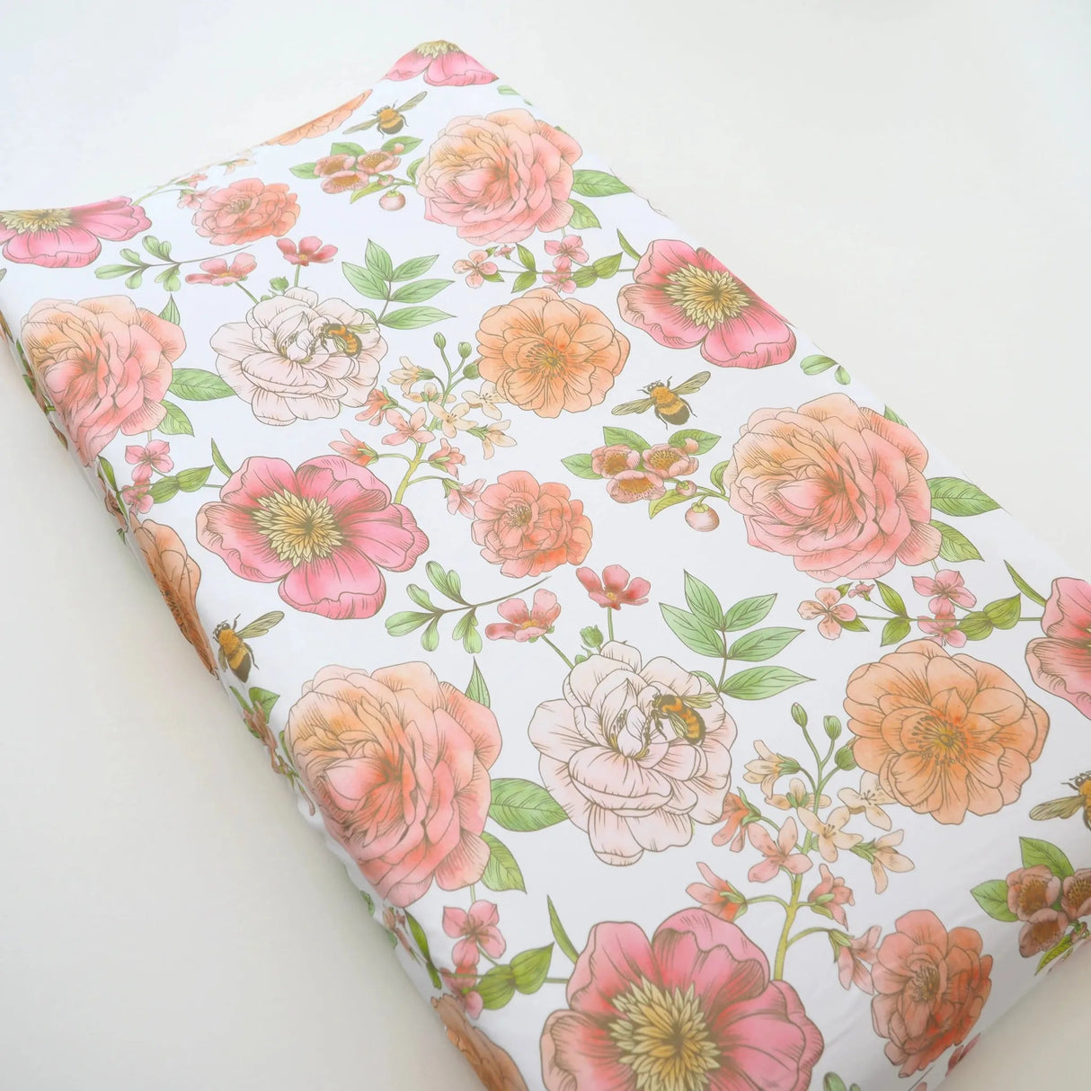 Honey Lemonade Changing Pad Cover - Botanical Floral - Kid's Stuff Superstore