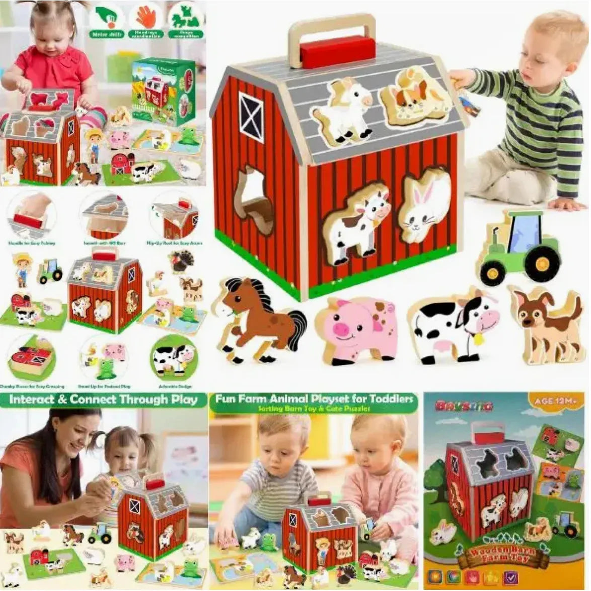 Wooden Barn Farm Toy - Kid's Stuff Superstore