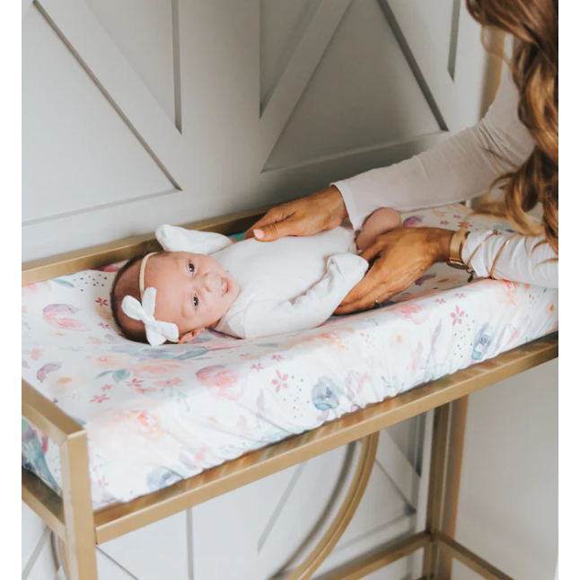 Copper Pearl Bloom Premium Knit Diaper Changing Pad Cover - Kid's Stuff Superstore