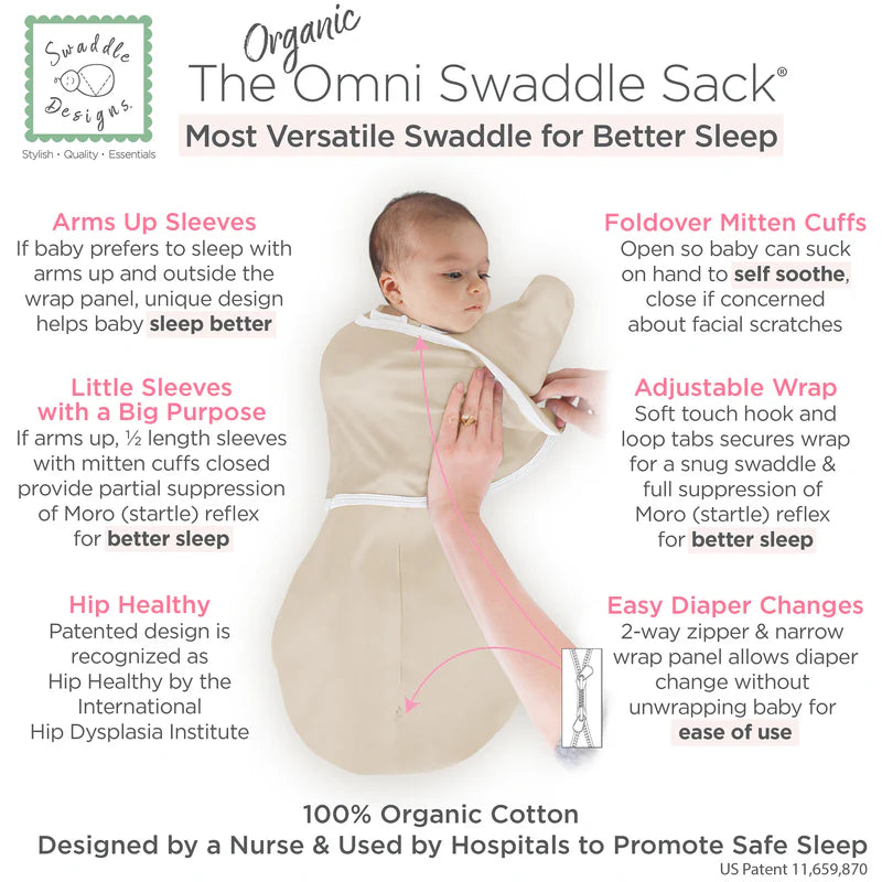 Swaddle Designs Omni Swaddle Sack with Wrap