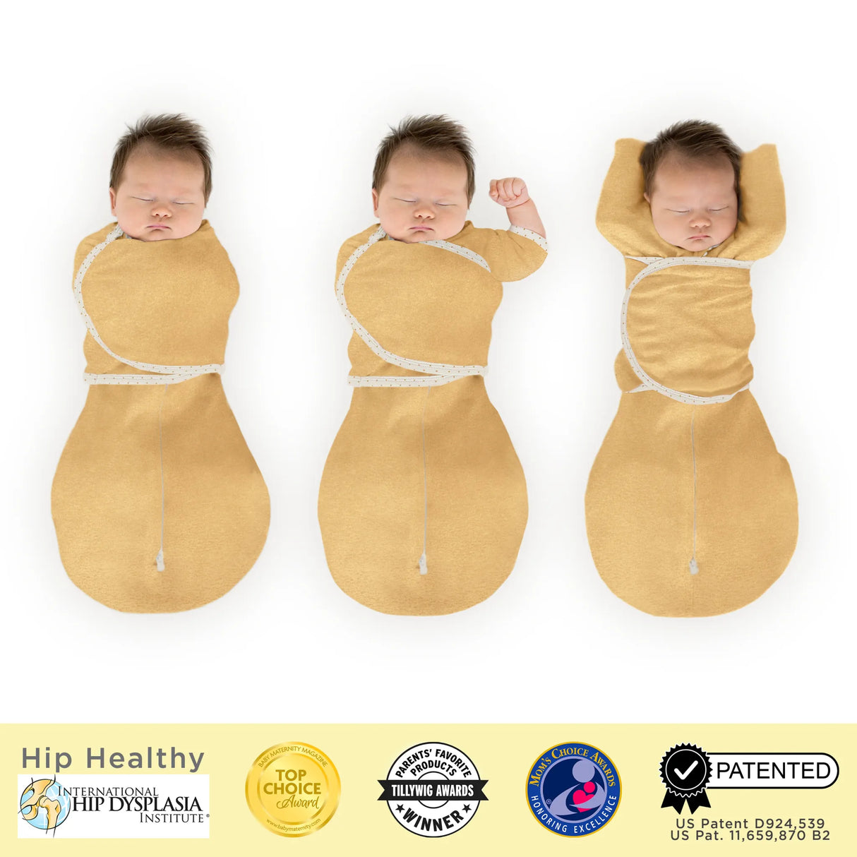 Swaddle Designs Omni Swaddle Sack - Heathered Gold - Kid's Stuff Superstore