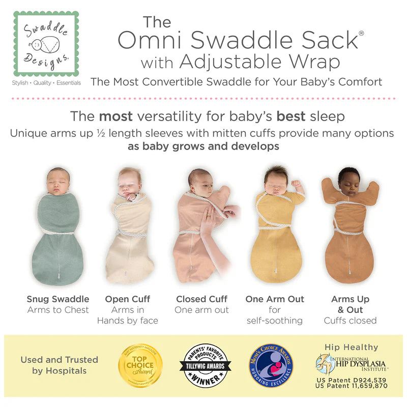 Swaddle Designs Omni Swaddle Sack - Heathered Denim - Kid's Stuff Superstore